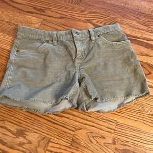 Army green shorts